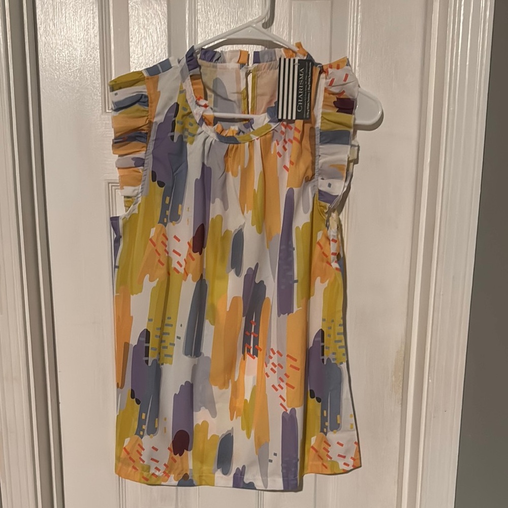 NWT Flutter Sleeve Boutique Top